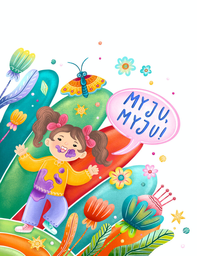 ilustracja naklejka dla dzieci