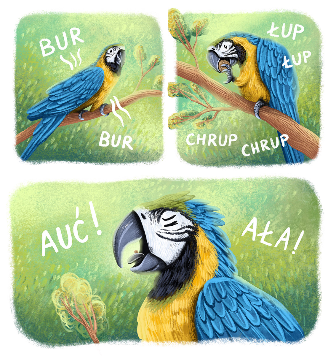 ilustracja dla dzieci ilustracja do książki ilustratorka zwierzątka ilustrowane