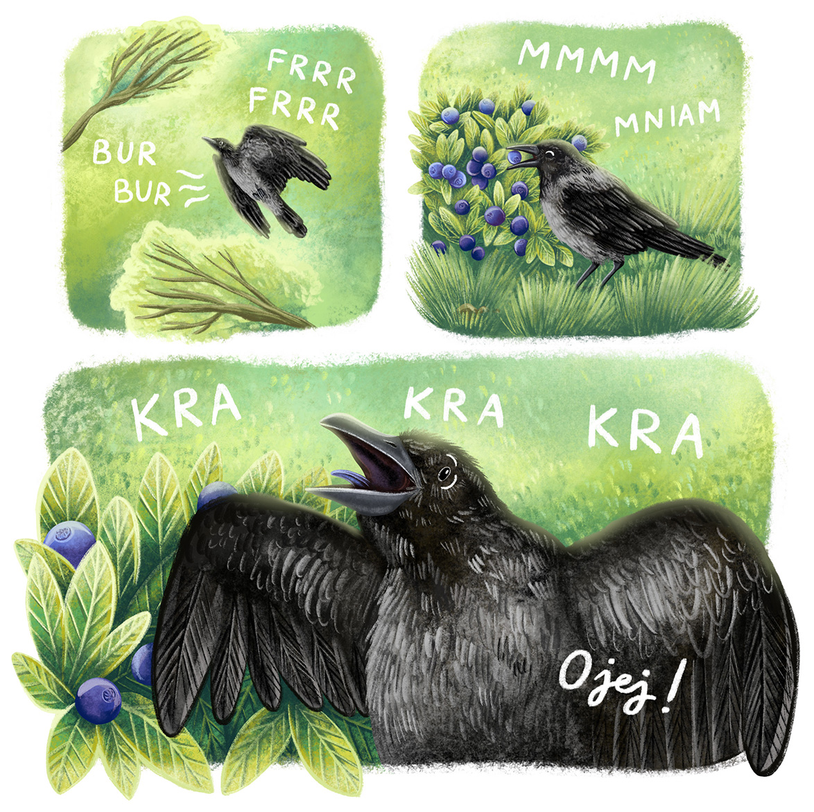 ilustracja dla dzieci ilustracja do książki ilustratorka zwierzątka ilustrowane